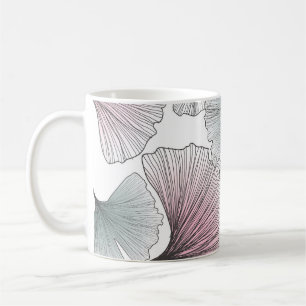 Gingko biloba hand-drawn. coffee mug