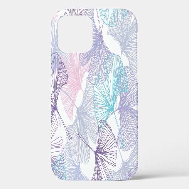 Gingko Biloba Rose Quartz Pattern Case-Mate iPhone Case (Back)