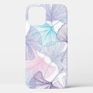 Gingko Biloba Rose Quartz Pattern iPhone 12 Case