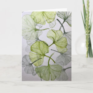 Gingko - Blank inside greeting card 