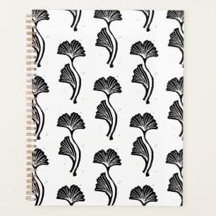 Gingko Leaf Lino Print  Planner