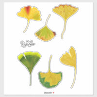 Gingko Leaf Stickers