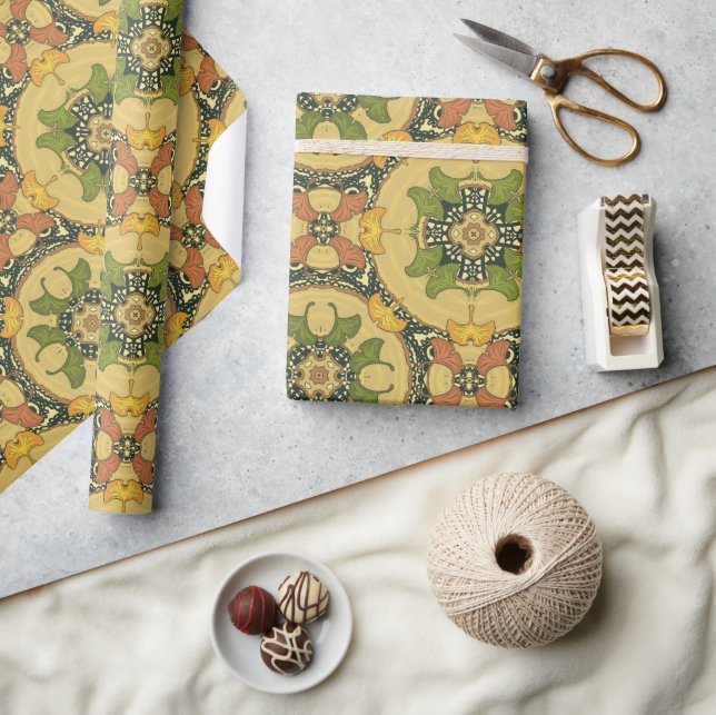 Gingko Leaves Wrapping Paper (Crafts)
