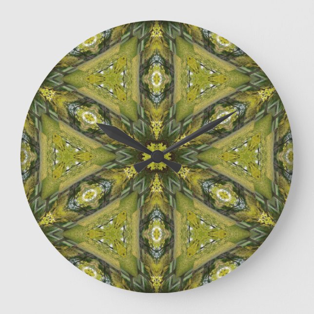 Gingko Mandala Large Clock (Front)