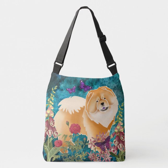GINGKO THE RED CHOW TOTE or CROSSBODY (Front)