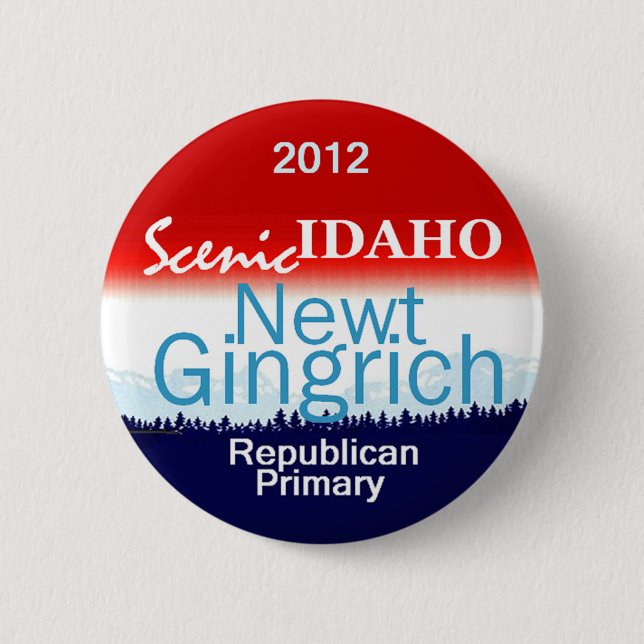 Gingrich IDAHO Button (Front)