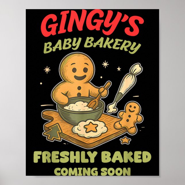 Gingy's Baby Bakery Freshly Baked Coming Soon Chri Poster (Front)