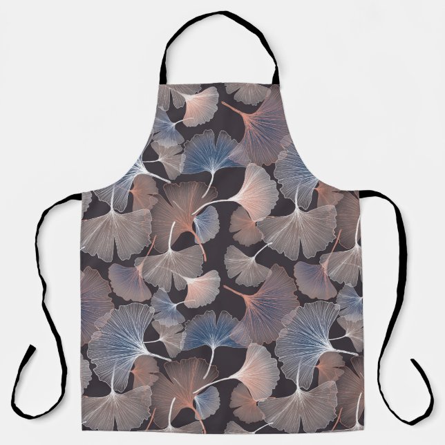 Ginhko leave pattern apron (Front)