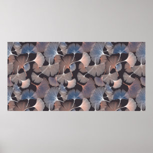 Ginhko leave pattern poster
