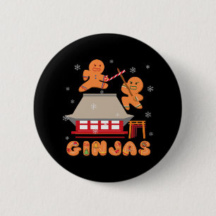 Ginja Ninja Ginjas Gingerbread Ninjas Christmas Gi 6 Cm Round Badge