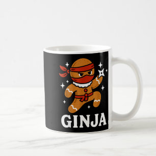Ginjas Gingerbread Ninja Funny Christmas Cookie Bo Coffee Mug