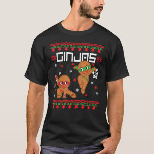 Ginjas Gingerbread Ninjas Funny Ugly Christmas Swe T-Shirt