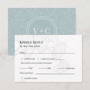 Ginkgo Biloba Dream Wedding Response Card
