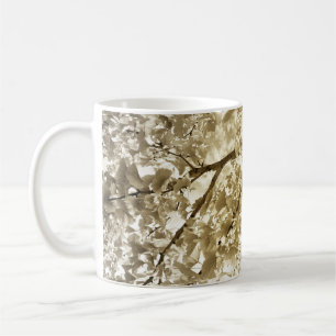 Ginkgo biloba in autumn coffee mug