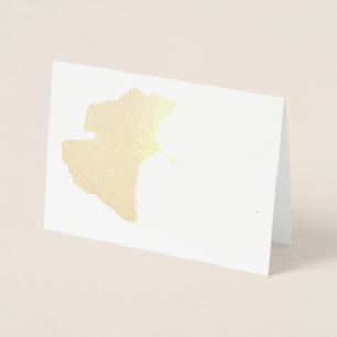 Ginkgo Biloba Leaf Card