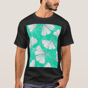 Ginkgo biloba leaves, hand-drawn pattern T-Shirt