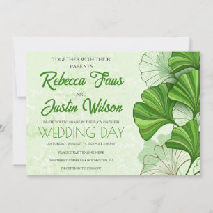 Ginkgo Biloba Modern Boho Invitation