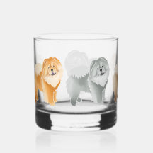 GINKGO CHOW 5 coat colours Rocks glass