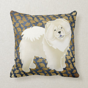 GINKGO cream chow pillow -choose fabric and size