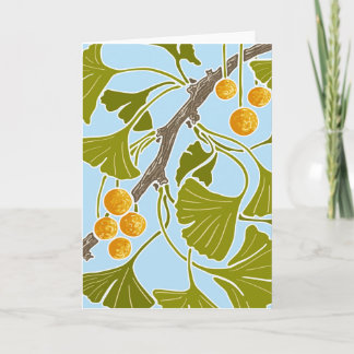 Ginkgo Dance Card