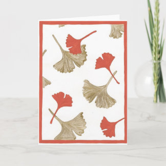 Ginkgo Greeting Card