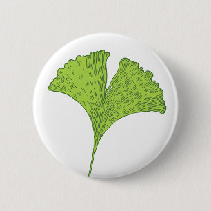Ginkgo Leaf Button