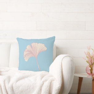 Ginkgo Leaf Customizable Background Colors Cushion