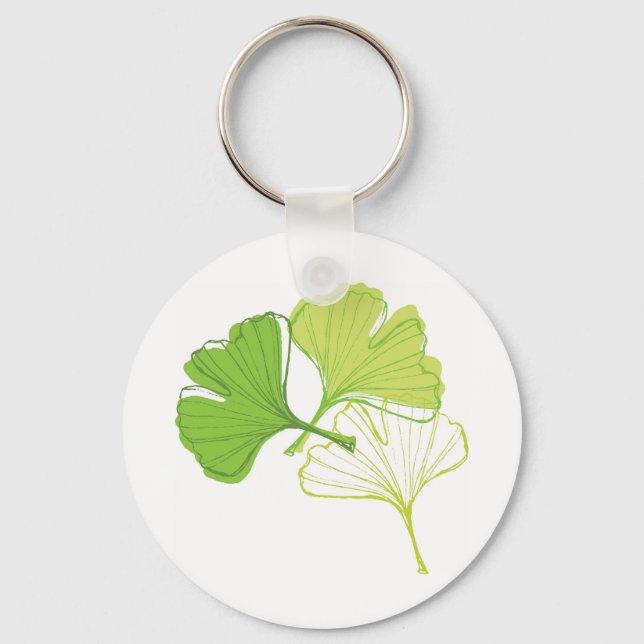 Ginkgo Leaf Key Ring (Front)