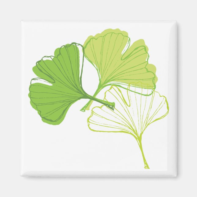 Ginkgo Leaf Magnet (Front)