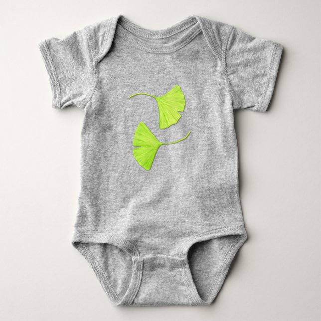 Ginkgo Leaves Baby Bodysuit (Front)