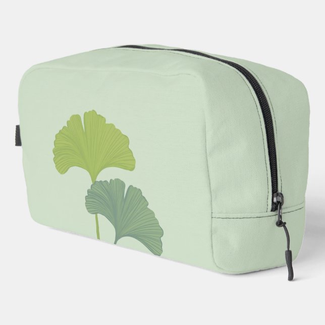 Ginkgo Leaves Customisable Background Colours  Dopp Kit (Right Corner)