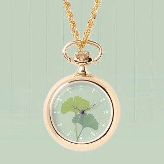 Ginkgo Leaves Customisable Background Colours  Watch