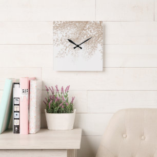 Ginkgo Leaves Dream 6 #nature #art Square Wall Clock