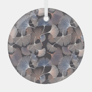 Ginkgo leaves: elegant natural pattern. glass tree decoration
