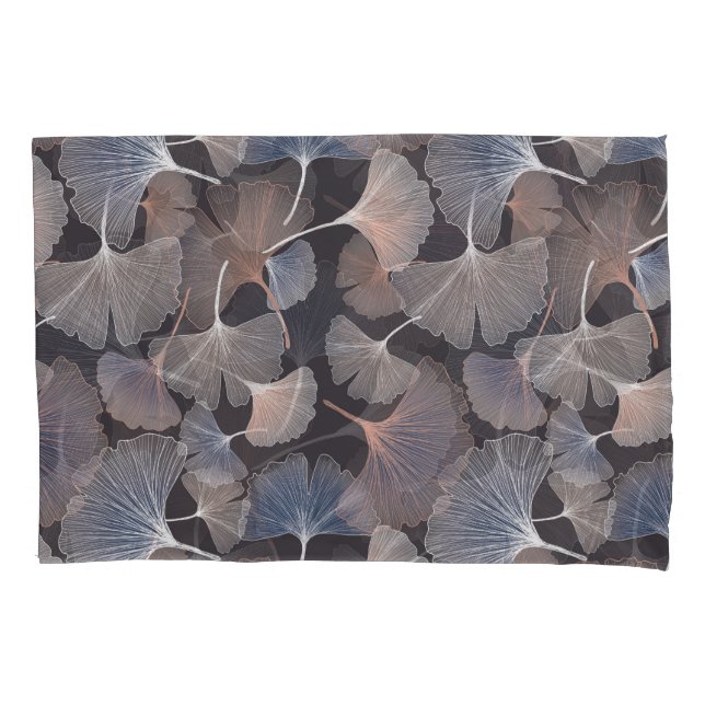 Ginkgo leaves: elegant natural pattern. pillowcase (Front)