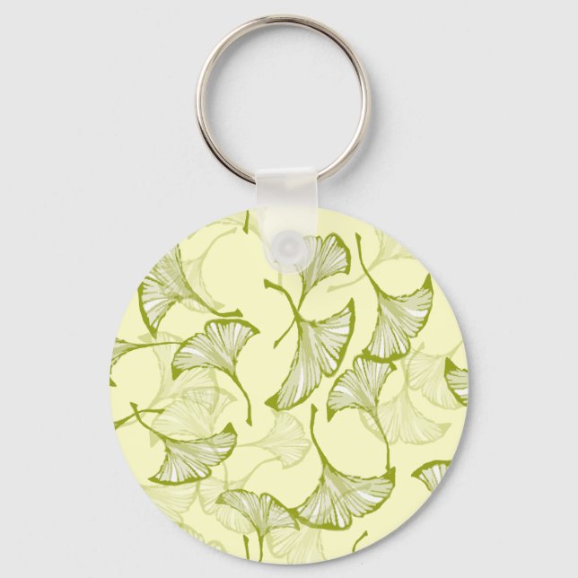 Ginkgo Leaves Key Ring (Front)
