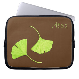 Ginkgo Leaves Laptop Sleeve Customisable