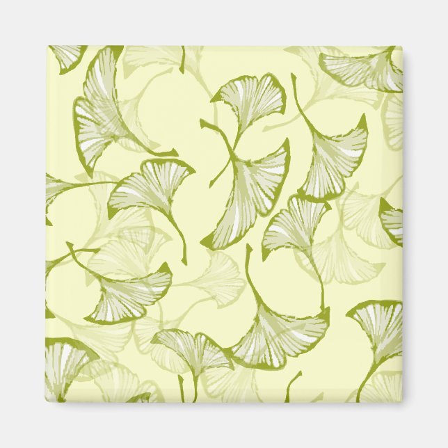 Ginkgo Leaves Magnet (Front)