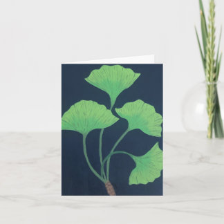 Ginkgo Leaves Note Card