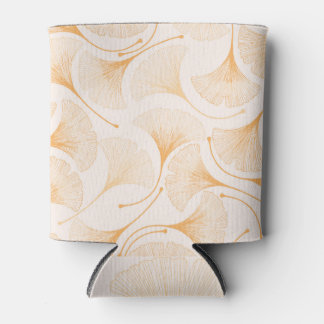 Ginkgo Leaves: Seamless Floral Pattern. Can Cooler