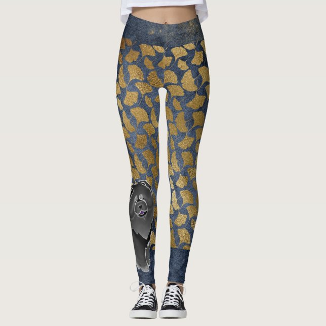 GINKGO the black chow LEGGINGS !!! (Front)