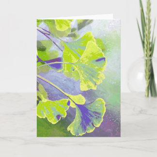 Ginkgo Watercolor Note Card
