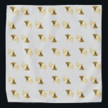 Ginko Bandana<br><div class="desc">Ginko leaves,  can be customised! Consider adjusting background colour to your taste.</div>