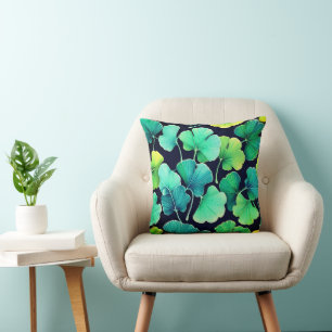 Ginko biloba leaves cushion