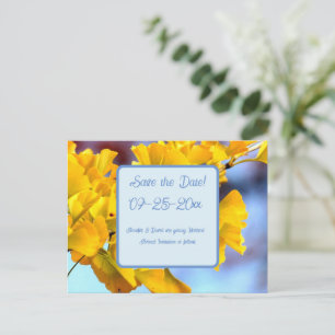 Ginko Biloba Save the Date Postcard