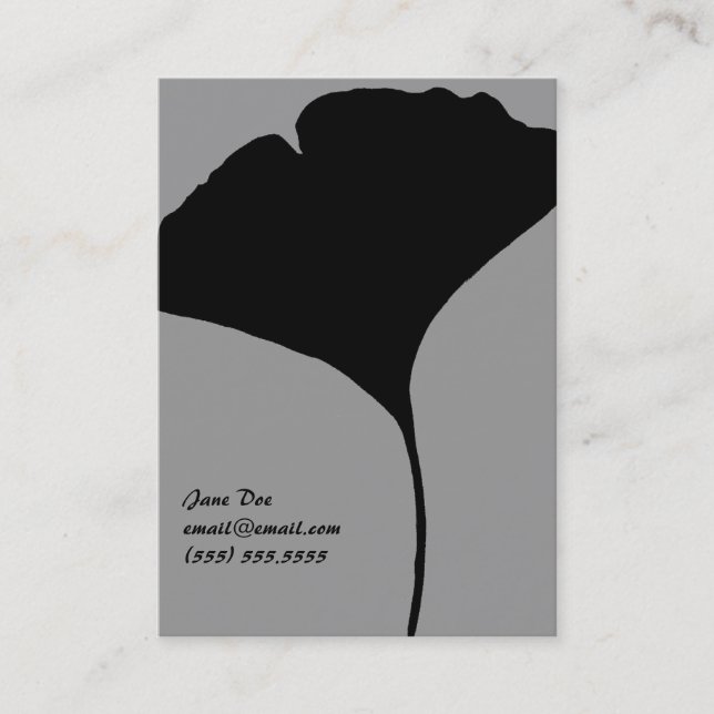 Ginko Leaf Calling Card (Front)