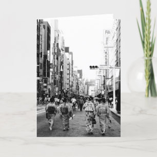 Ginza Tokyo Stylised Greeting Card
