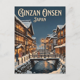 Ginzan Onsen Japan Postcard