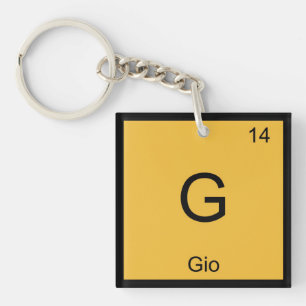 Gio Name Chemistry Element Periodic Table Key Ring