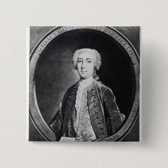 Gioacchino Conti, 'Gizziello', 15 Cm Square Badge (Front)